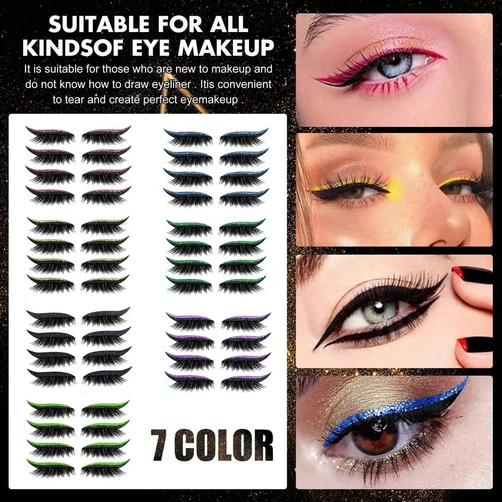 Glittering Eyeliner Sticker False lashes set - EX-STOCK Canada