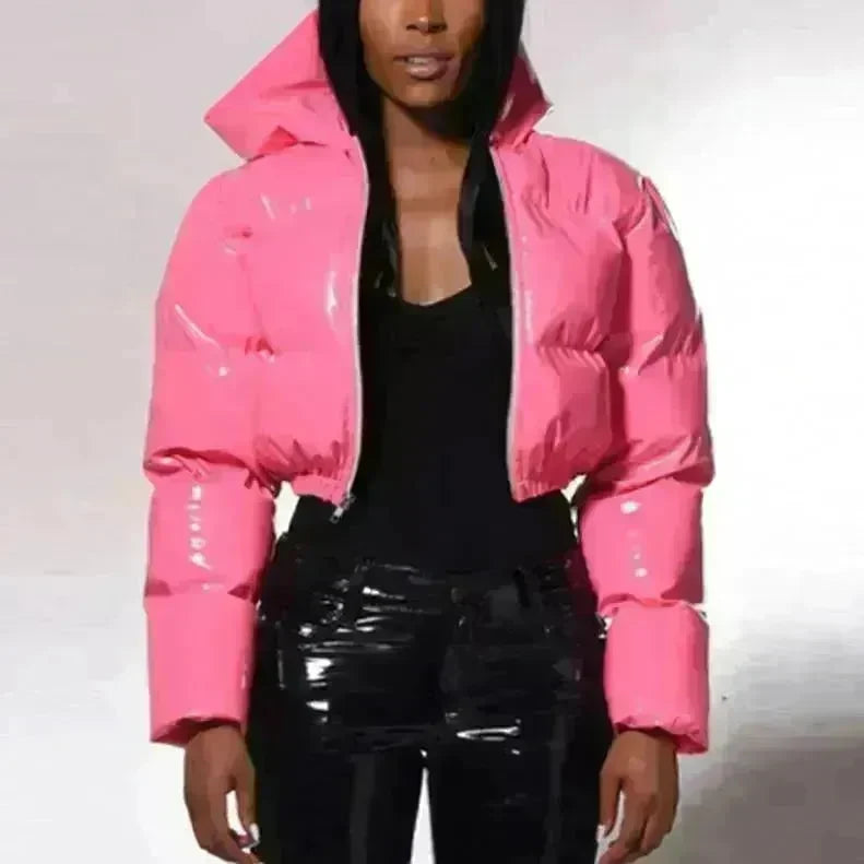 Glossy Bread Coat Down Cotton Jacket - EX-STOCK CANADA