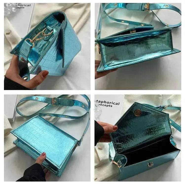 Glossy Stone Pattern Shoulder Crossbody HandBag - EX-STOCK Canada