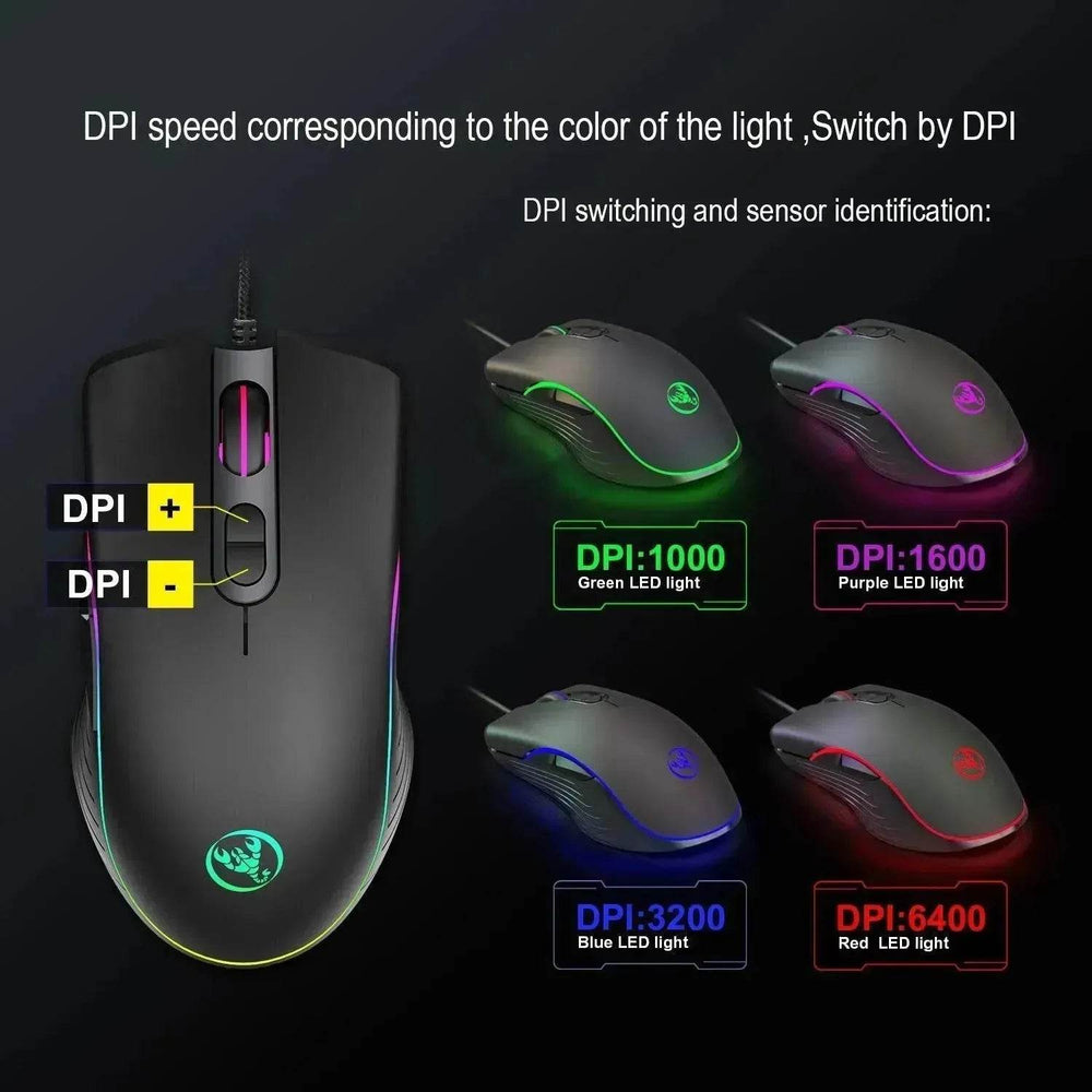 Glowing Gaming Mouse Gaming Wired Mouse - EX-STOCK Canada