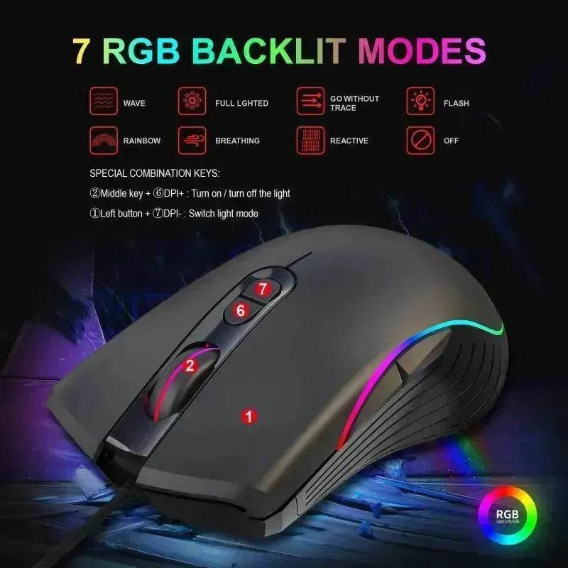 Glowing Gaming Mouse Gaming Wired Mouse - EX-STOCK Canada