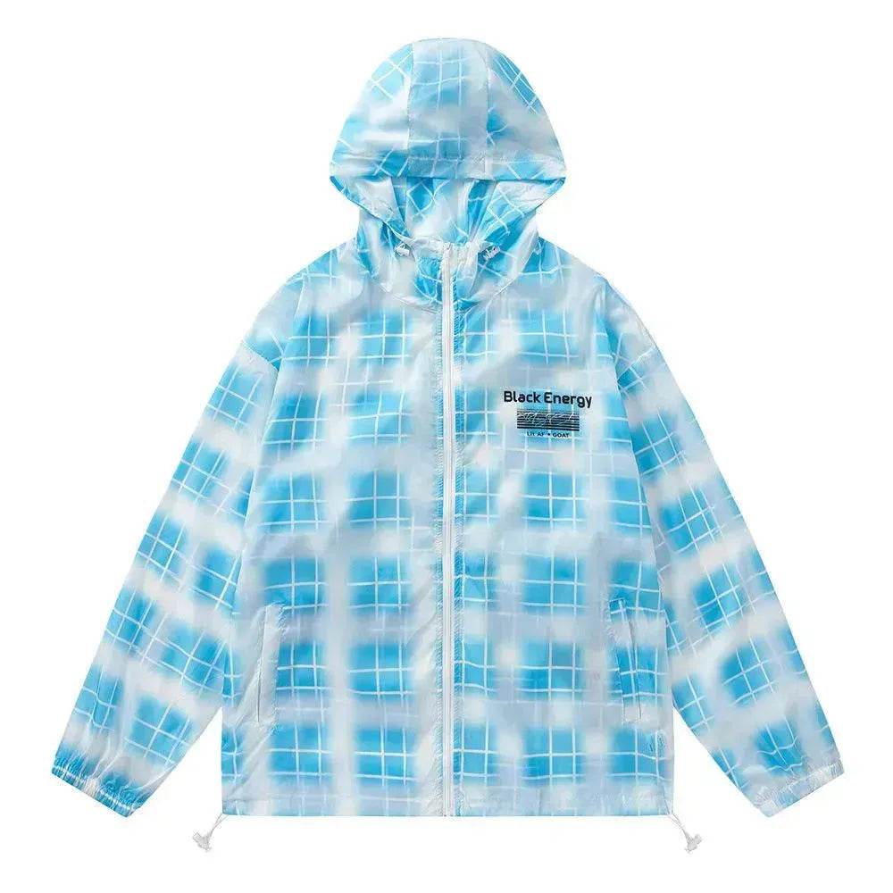 Gradient Plaid Lightweight Sun Protection Clothing - EX-STOCK Canada