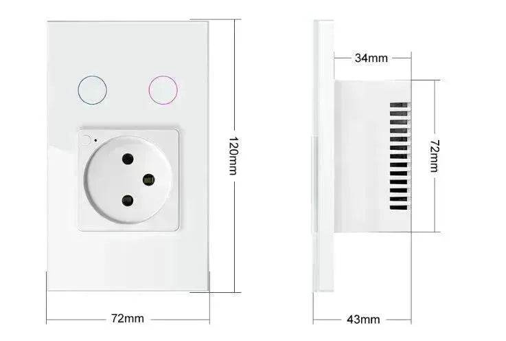 Graffiti Color Column Wall Timing Touch Lamp Socket Voice Control Intelligent - EX-STOCK Canada