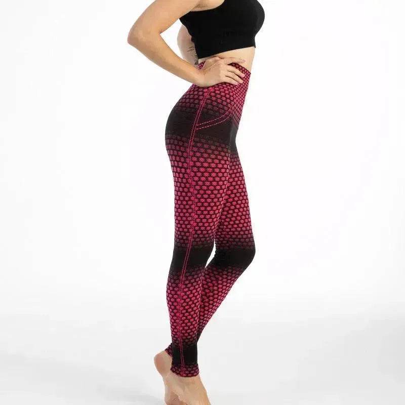 Gym High Waist Leopard Print Leggings - EX-STOCK Canada