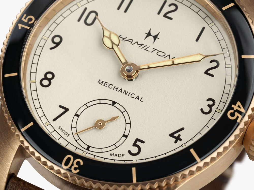 Hamilton Khaki Aviation Pilot Pioneer Mechanical Bronze 43mm Watch H76709510 - EX-STOCK Canada