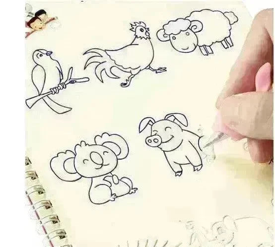 Hard Cover Magic Practice Writing Paste Painting Sketch Book - EX-STOCK CANADA