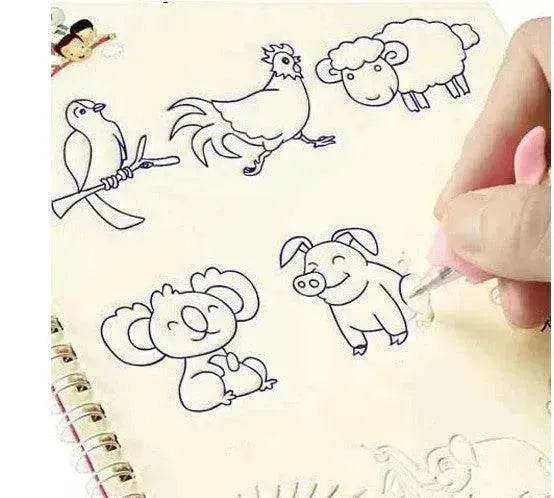 Hard Cover Magic Practice Writing Paste Painting Sketch Book - EX-STOCK Canada