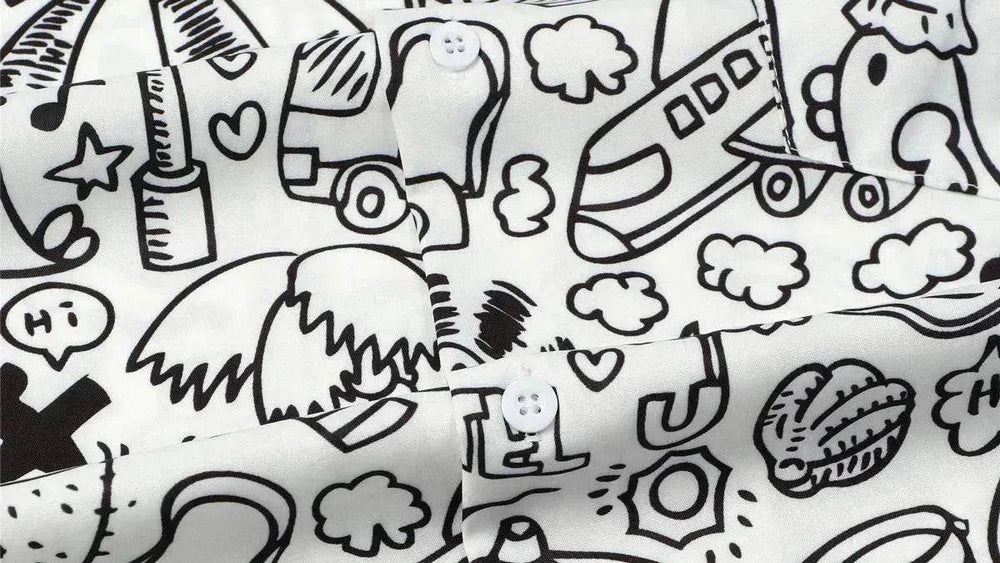 Hawaiian Printed Shirt Short Sleeve - EX-STOCK Canada