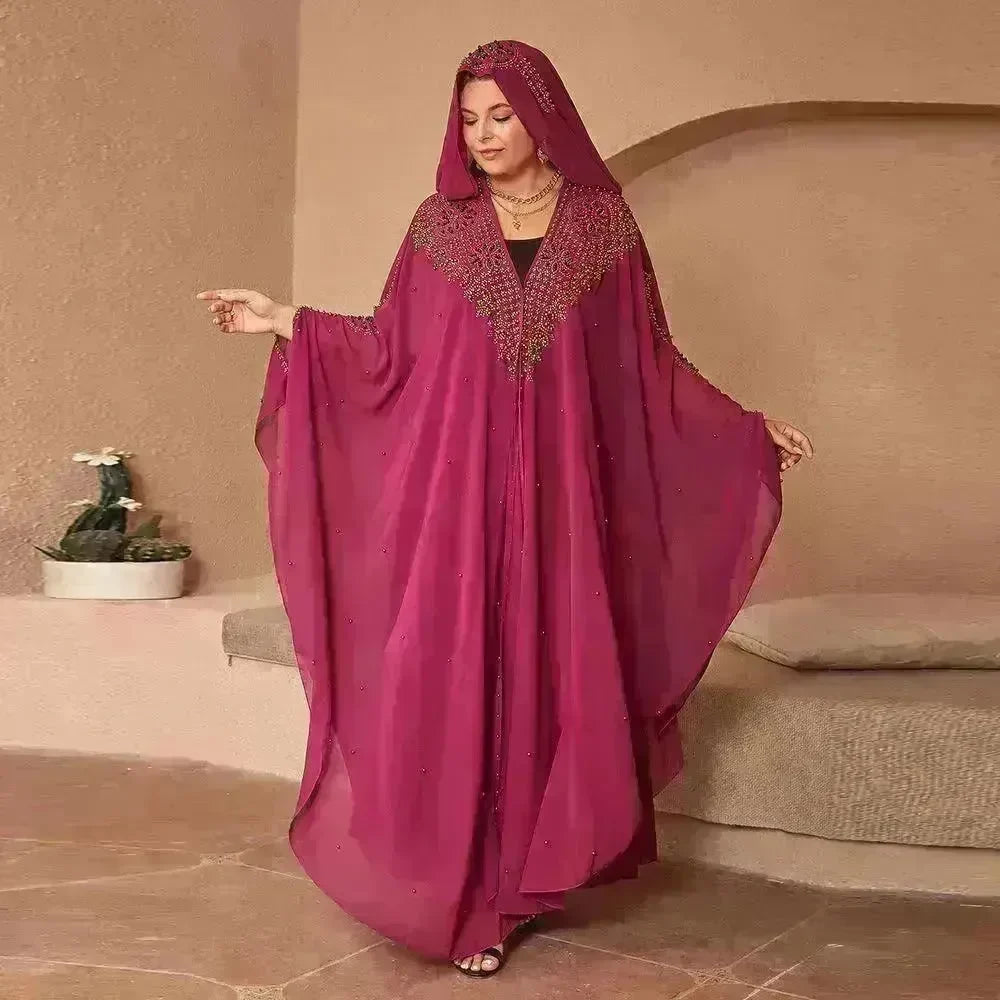 High-definition Arab Shawl Hooded Cloak - EX-STOCK CANADA