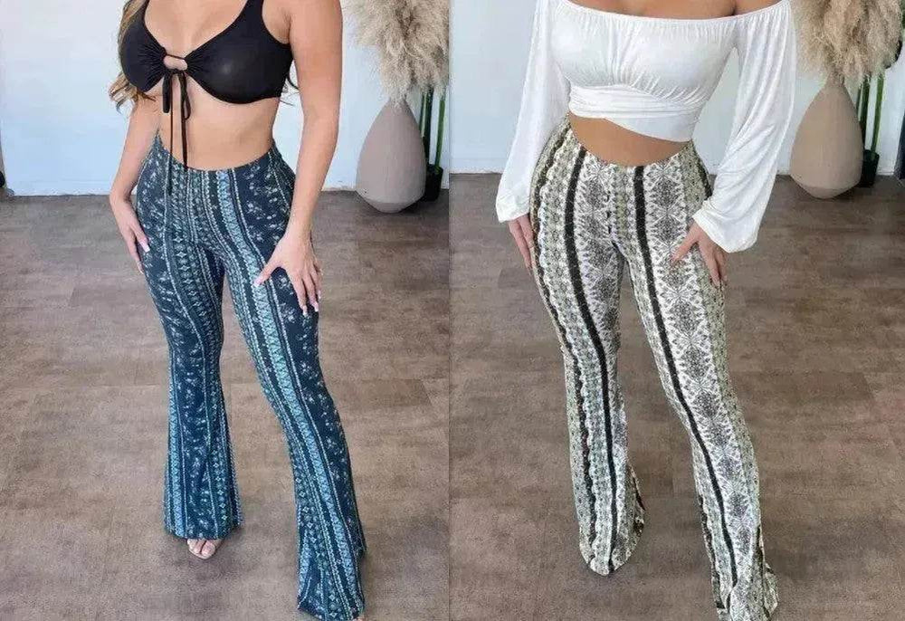 High Elastic Tight Pants Slim Charming Print Trousers Womens Clothing - EX-STOCK Canada