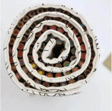 Holes Big Capacity Pencil Case School Canvas Roll Pouch Colored Pencils Box Constellation Sketch Brush Pen Bag - EX-STOCK Canada