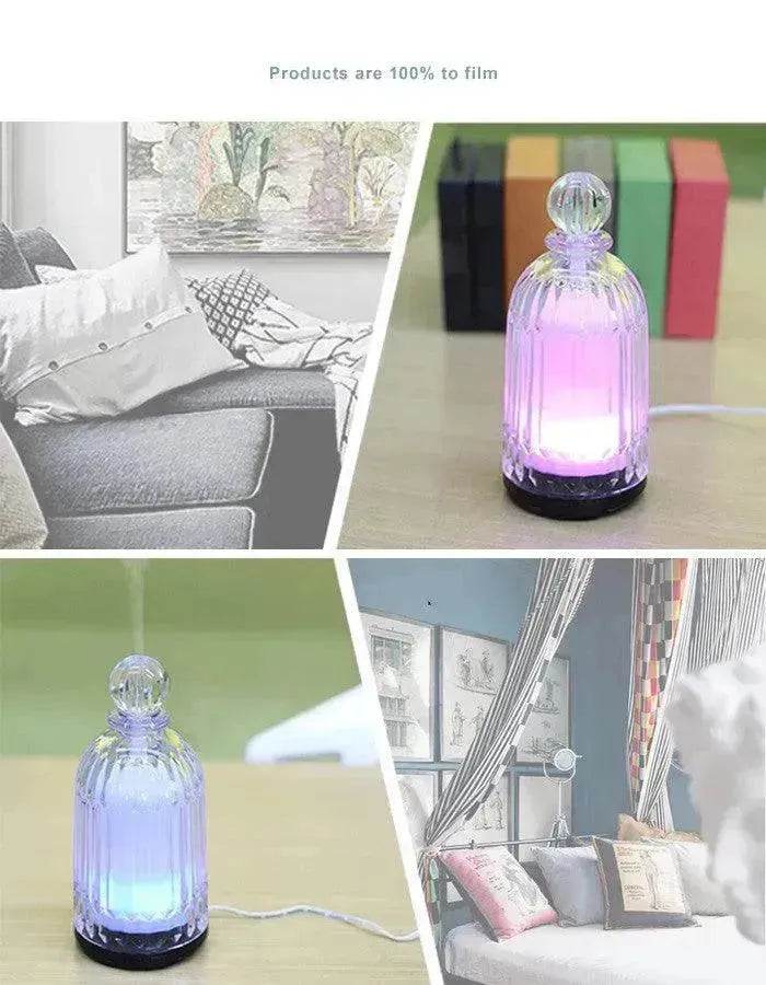 Home Appliances Ultrasonic Atomizing Humidifier Home Desktop Silent Bedroom Essential Oil Diffuser Aroma Diffuser Lamp - EX-STOCK Canada