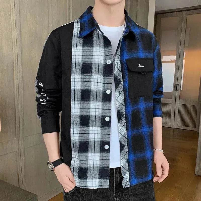 Hong Kong Style Workwear Shirt Men's Long Sleeve Casual - EX-STOCK Canada