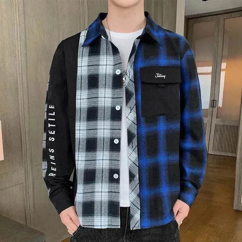 Hong Kong Style Workwear Shirt Men's Long Sleeve Casual - EX-STOCK Canada