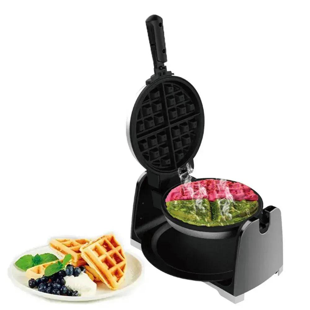 Household Round Rotating Waffle Machine - EX-STOCK Canada