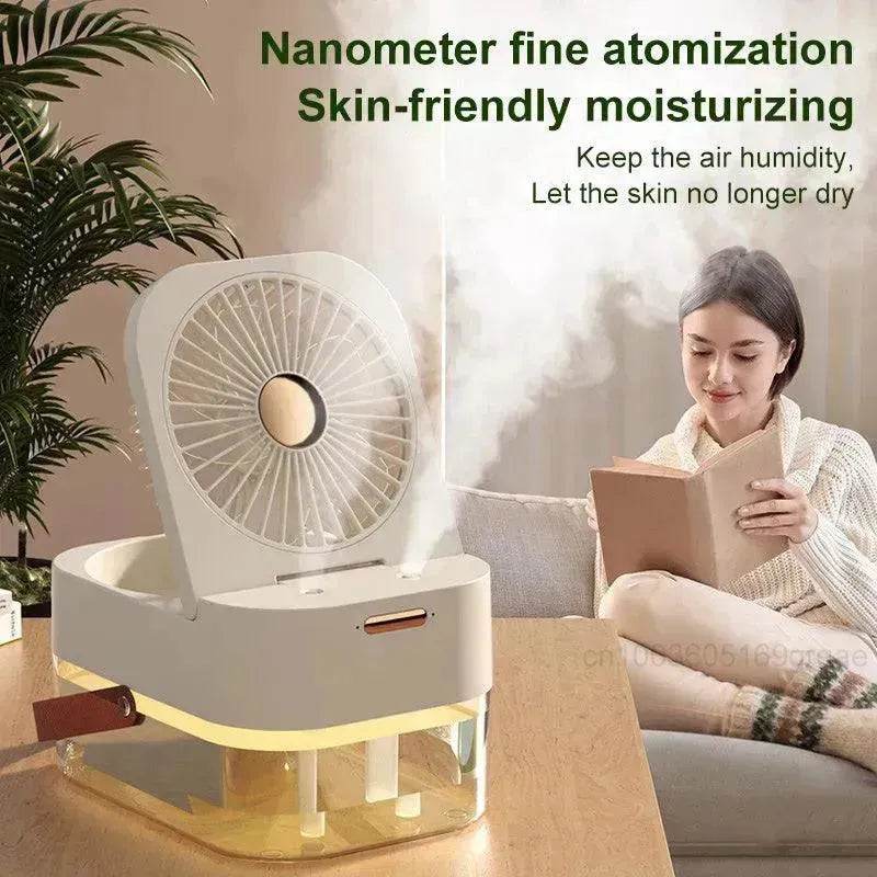 Humidifier Spray Fan Portable Fan Air Cooler Air Humidifier USB Fan Desktop Fan With Night Light For Summer Home Appliance - EX-STOCK Canada