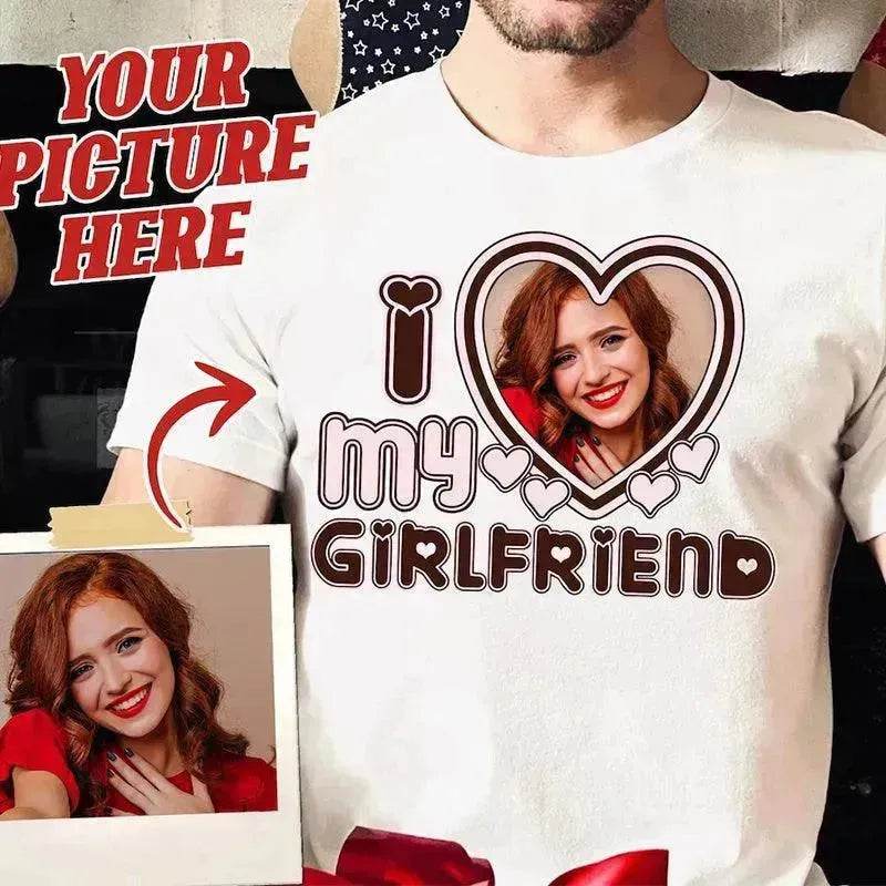 I Love My Girlfriend Women T Shirt Custom - EX-STOCK Canada