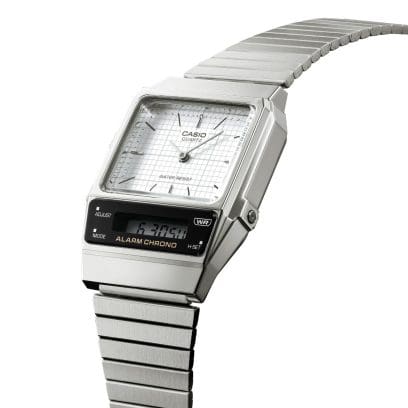 CASIO Vintage Cadran Blanc Argenté | AQ800E-7A