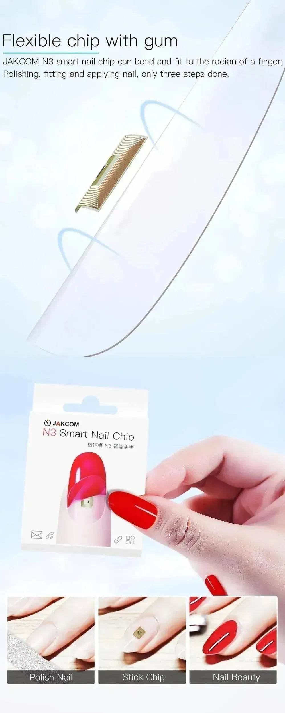 JAKCOM N3 Smart Wireless Sensor Nail Chip - EX-STOCK Canada