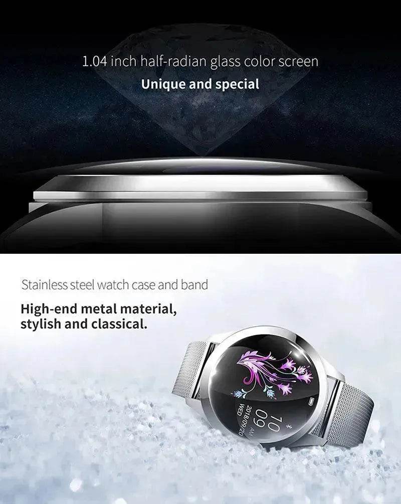 KW10x Smartx Watchx Heartx Ratex Monitoringx Sportsx Stepx Sleepx Qualityx Monitoringx Flipx Wristx Brightx Waterproofx Femalex Smartx Braceletx - EX-STOCK Canada