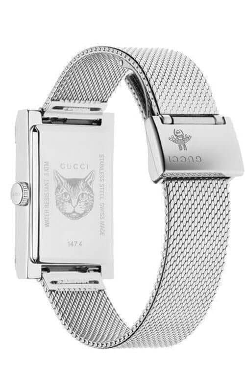 GUCCI G-Frame Steel Rectangular Watch YA147401 - EX-STOCK Canada