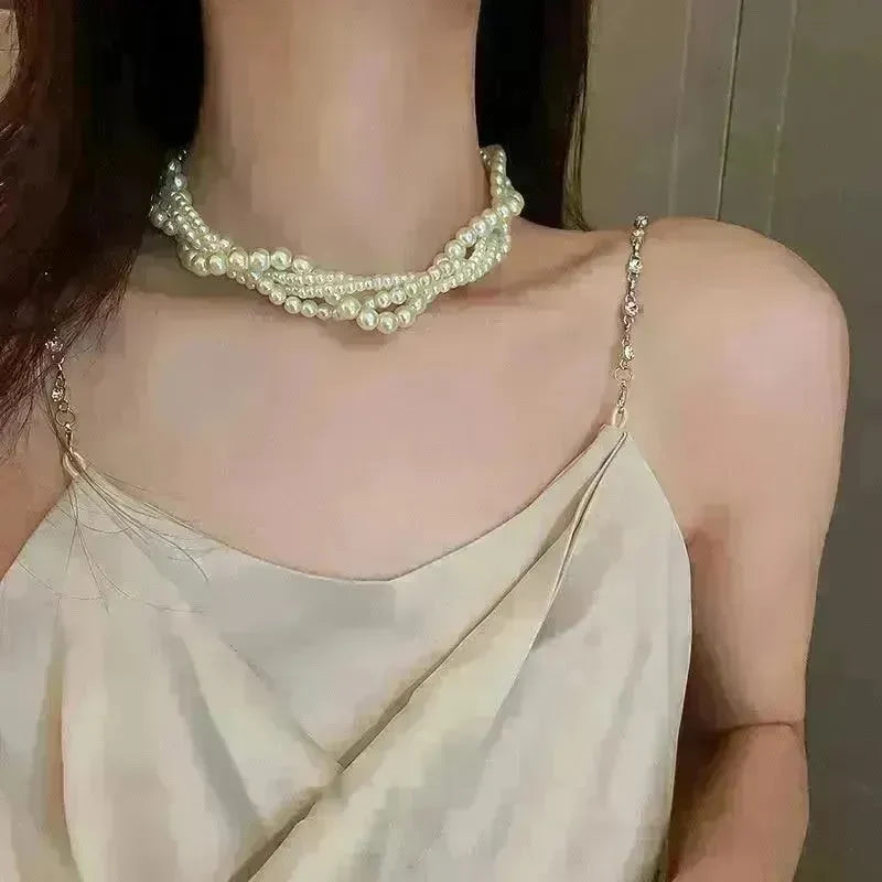 Ladies Fashion Multilayer Collarbone Necklace - EX-STOCK CANADA