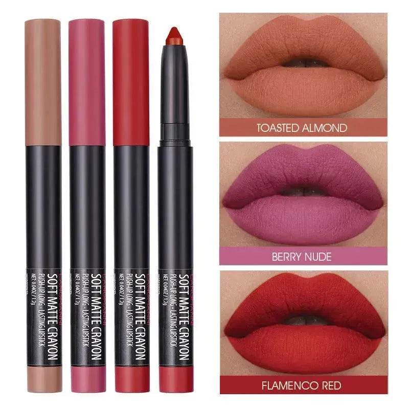 Langmanni Makeup Lipstick Set Of Six Matte Matte Lipsticks Lip Gloss Set - EX-STOCK Canada