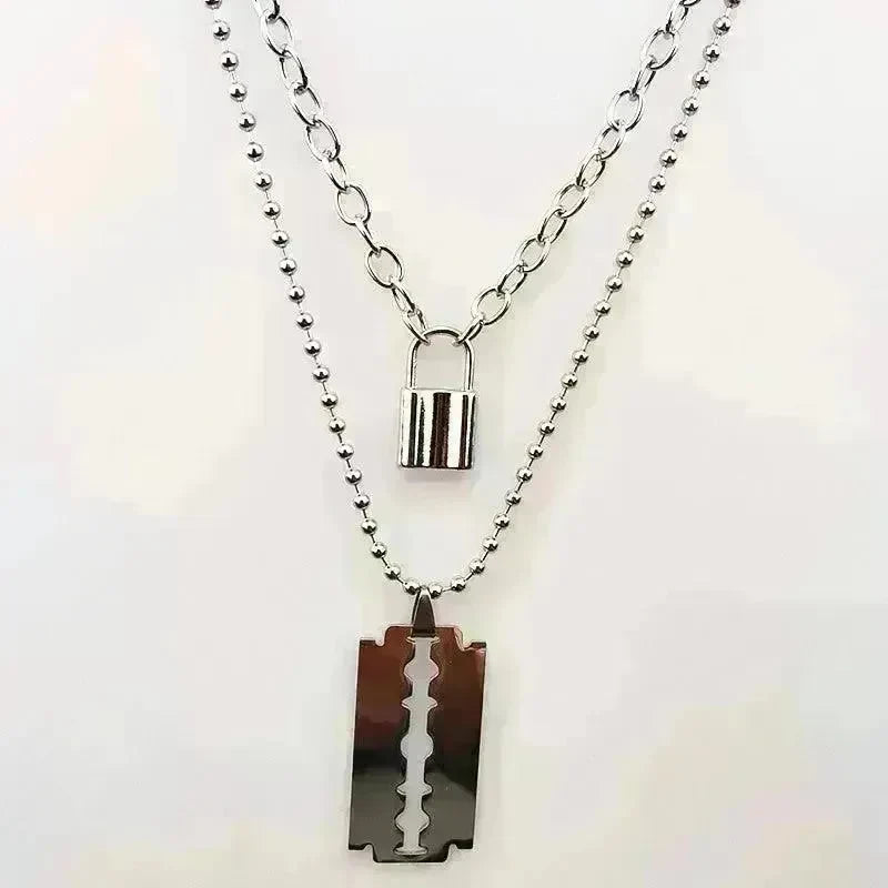 Layered Chains Punk Necklace - EX-STOCK CANADA