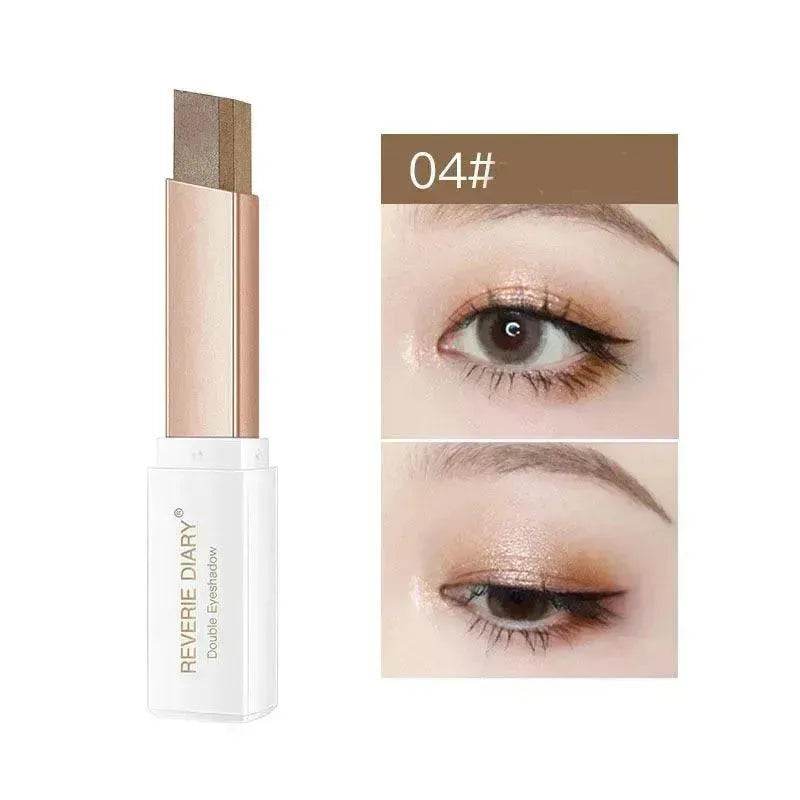 Lazy Eyeshadow Stick Stereo Gradient Shimmer Double Color Eye Shadow Pen Waterproof Easy To Wear Eyeshadow - EX-STOCK Canada