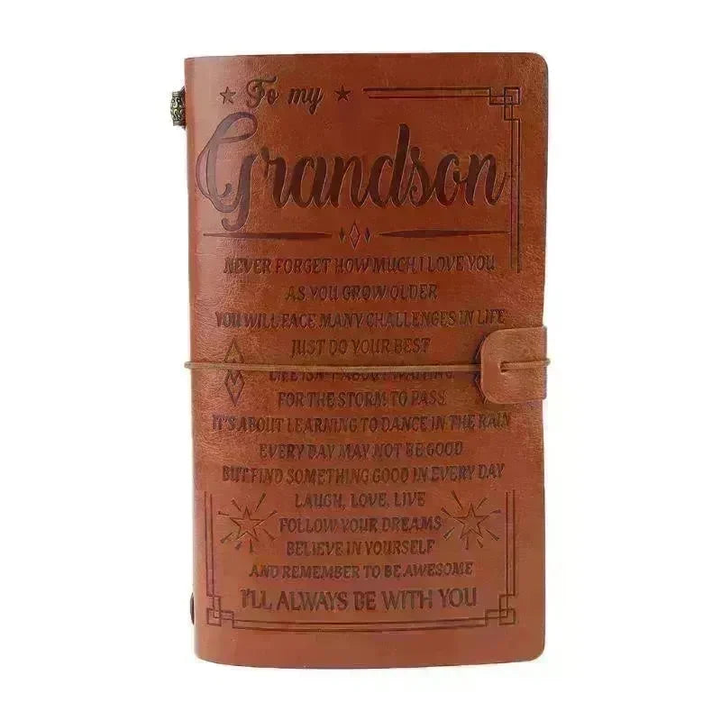 Leather Hand Ledger Business Note Hand Ledger - EX-STOCK CANADA