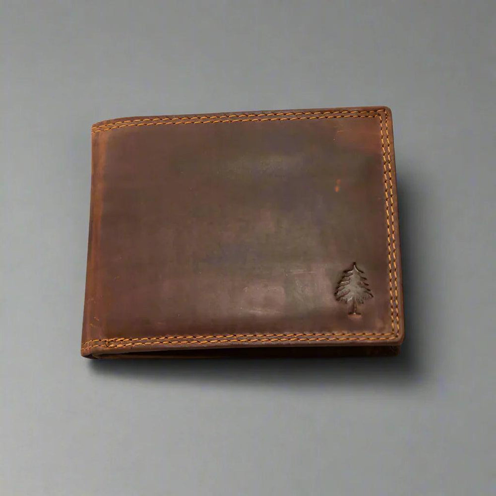 Greenwood Leather Men's Wallet. RFID-Blocking Oil Pull-Up Leather EX-STOCK Canada