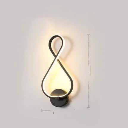 led wall lamp nordic minimalist bedroom bedside lamp EX-STOCK Canada