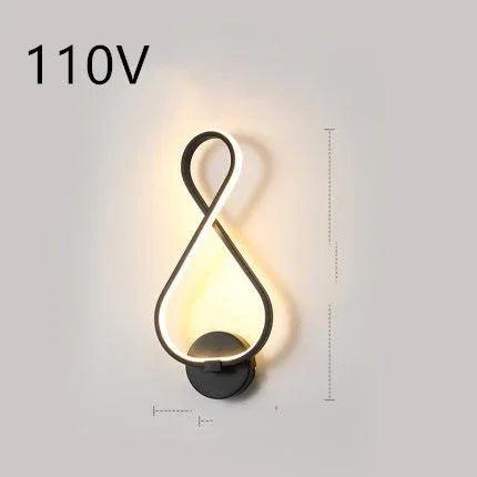 led wall lamp nordic minimalist bedroom bedside lamp EX-STOCK Canada