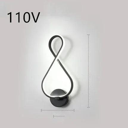 led wall lamp nordic minimalist bedroom bedside lamp EX-STOCK Canada