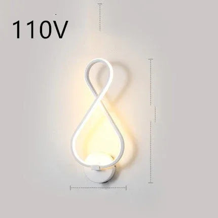 led wall lamp nordic minimalist bedroom bedside lamp EX-STOCK Canada