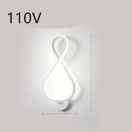 led wall lamp nordic minimalist bedroom bedside lamp EX-STOCK Canada