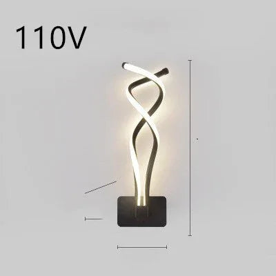 led wall lamp nordic minimalist bedroom bedside lamp EX-STOCK Canada