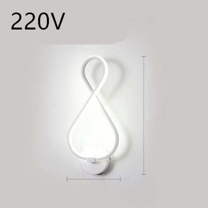 led wall lamp nordic minimalist bedroom bedside lamp EX-STOCK Canada