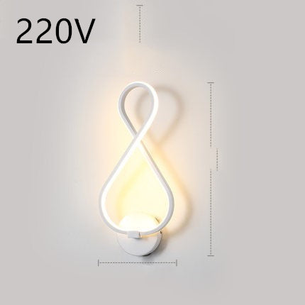 led wall lamp nordic minimalist bedroom bedside lamp EX-STOCK Canada