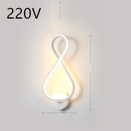 led wall lamp nordic minimalist bedroom bedside lamp EX-STOCK Canada