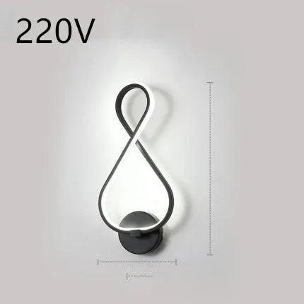 led wall lamp nordic minimalist bedroom bedside lamp EX-STOCK Canada