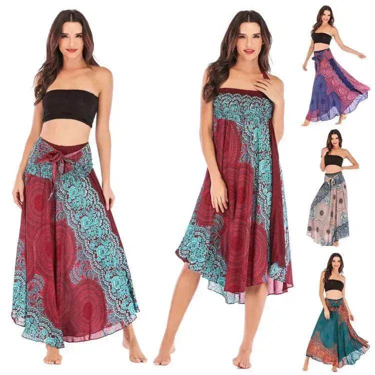 Leisure Beach Vacation Two Wear Big Skirt Belly Dance - EX-STOCK Canada