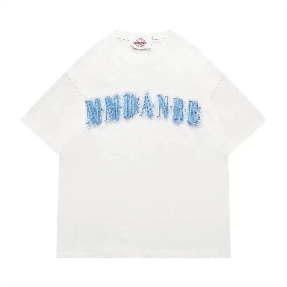 Letter Embroidered Cotton Casual Short Sleeve - EX-STOCK Canada
