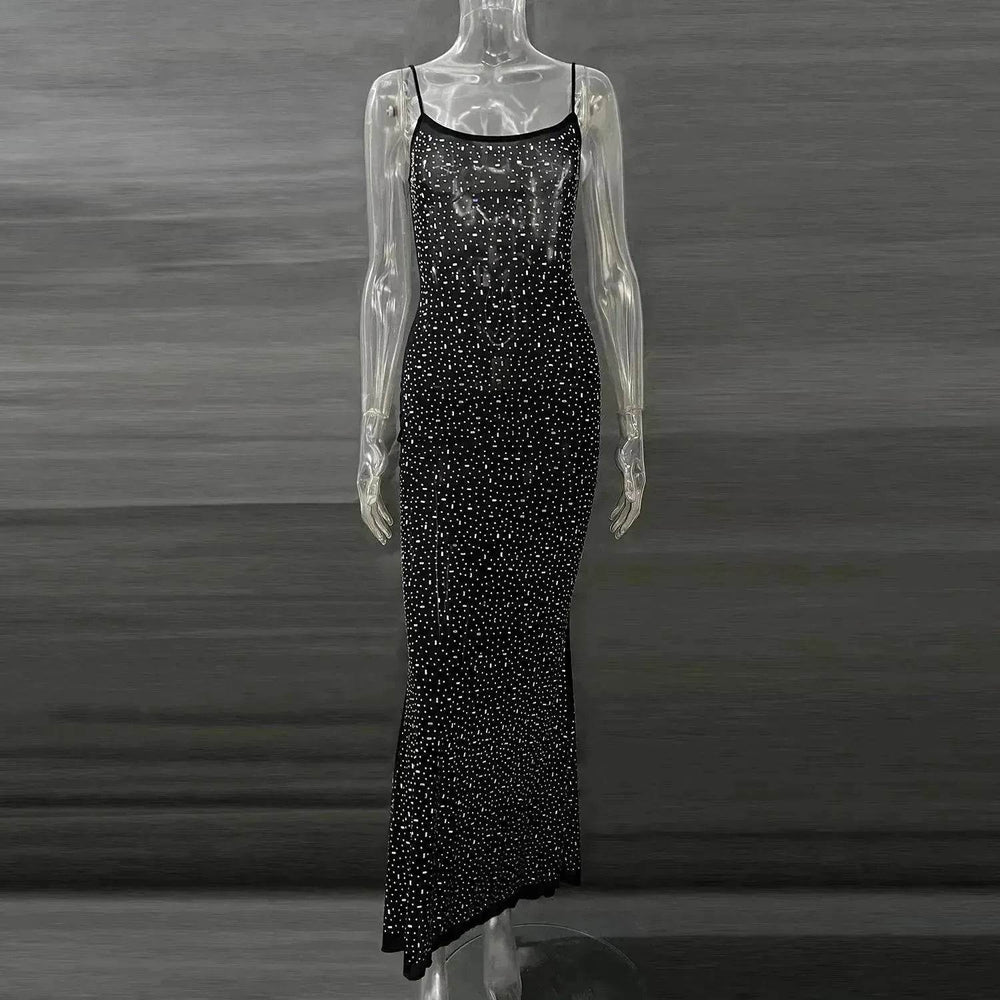 Light Diamond Charming Suspender Mermaid Dress Gown - EX-STOCK Canada