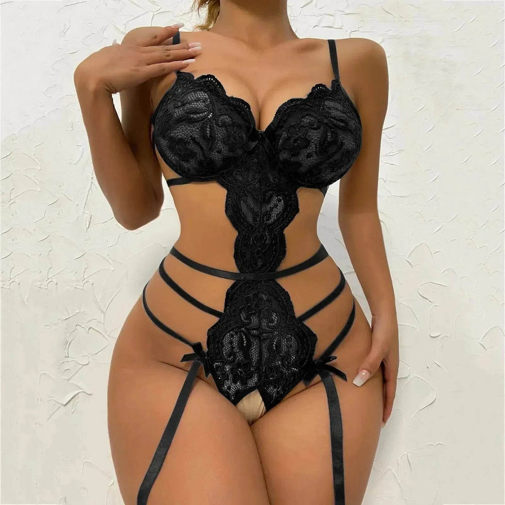 Lingerie Lace Transparent Bodysuit Pajamas - EX-STOCK Canada