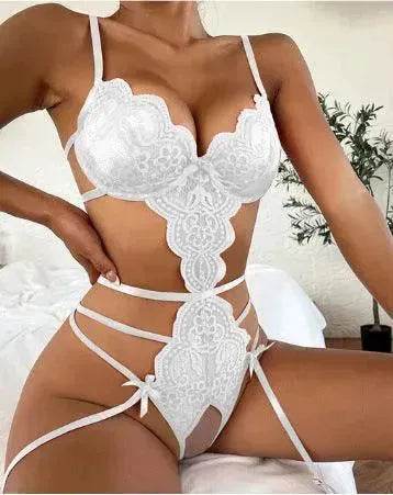 Lingerie Lace Transparent Bodysuit Pajamas - EX-STOCK Canada