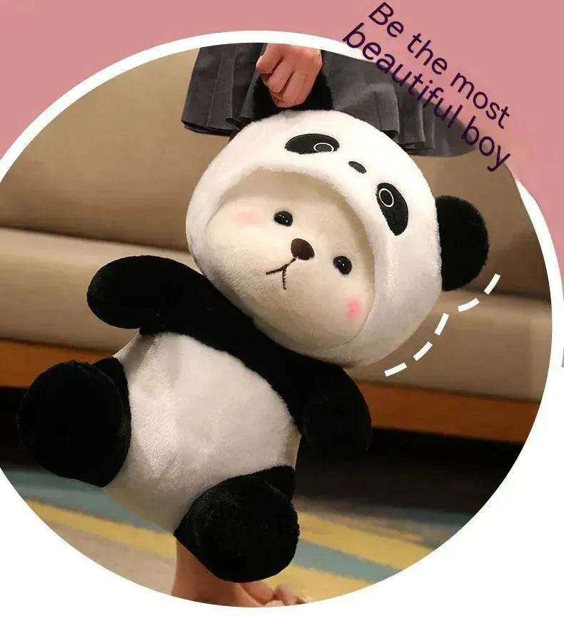 Little Bear Doll Transformation Giant Panda Teddy Plush Toy - EX-STOCK Canada