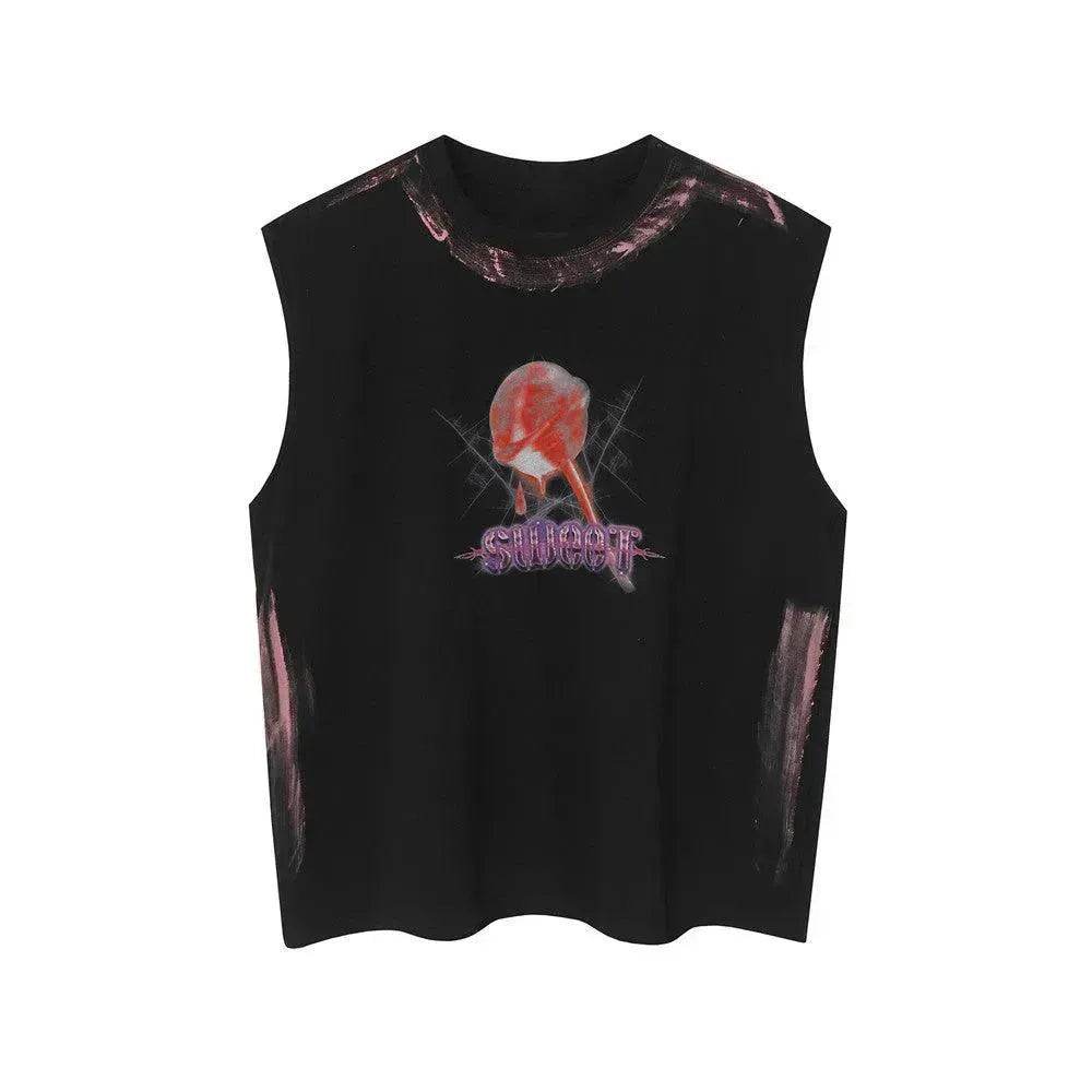 Lollipop Printed Waistcoat Half Sleeve - EX-STOCK Canada