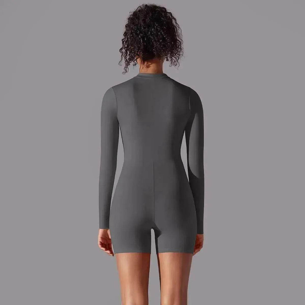 Long Sleeve One-piece Dance Fitness Sports Jumpsuit - EX-STOCK Canada