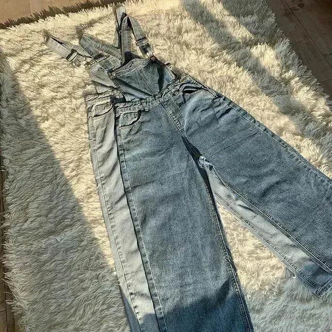 Loose Mopping Denim Overalls Trousers Women Denim Jumper Pant for Women - EX-STOCK Canada